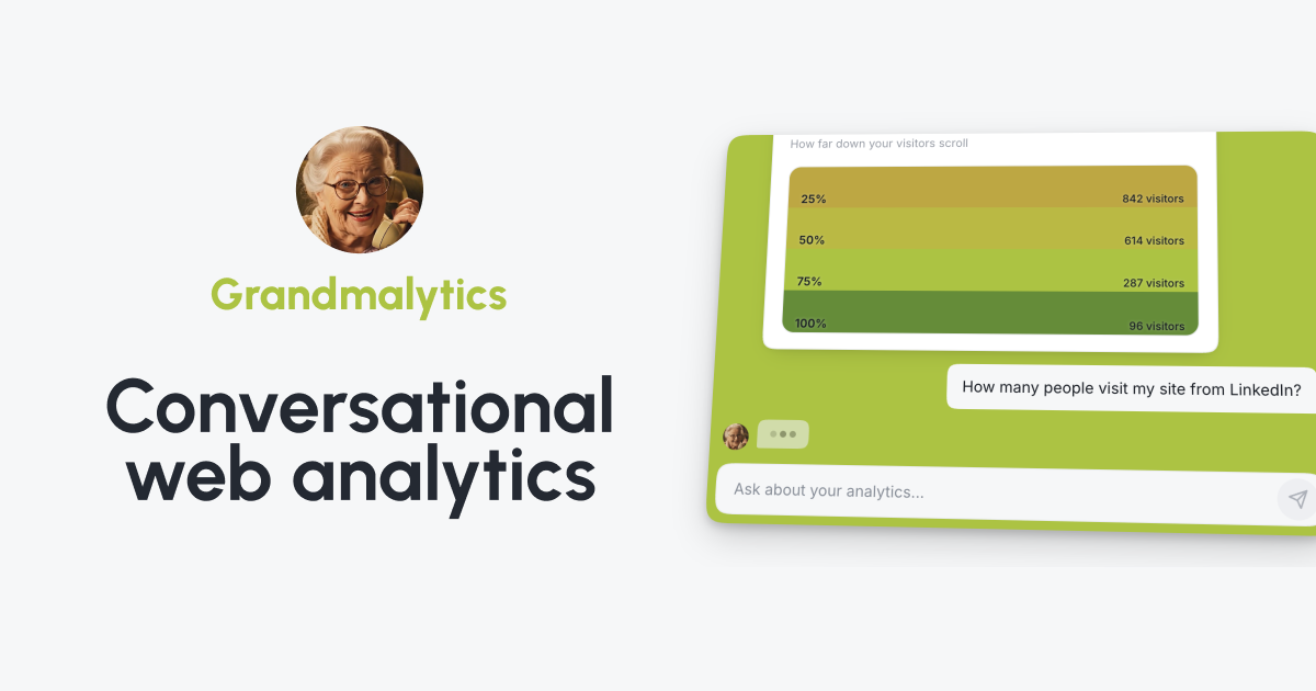 Grandmalytics – conversational web analytics
